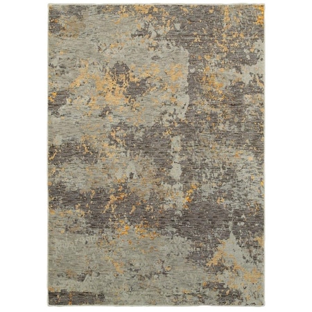 Oriental Weavers 3 ft. 3 in. x 5 ft. 2 in. Evolution Contemporary Area Rug, Grey E8025B100170ST